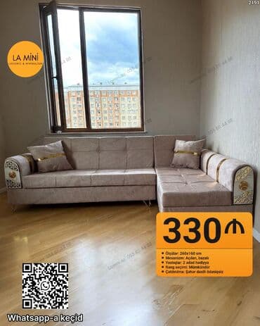 açılan masalar: Künc divan, Açılan, Bazalı, Parça, Şəhərdaxili pulsuz çatdırılma — 1