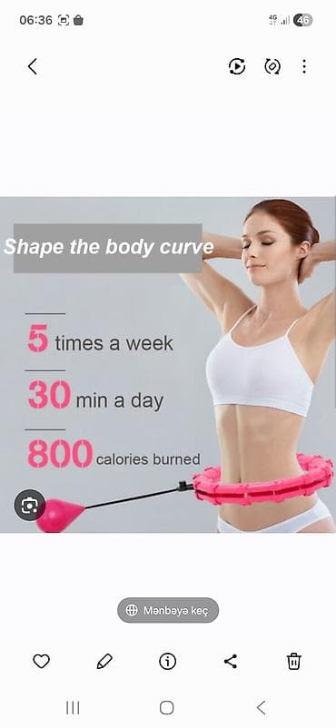 Ağıllı Fitness Hula Hoop – tənzimlənən çəkili masaj halqası - 24 ədəd — 3