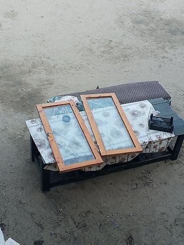 taxta tavan modelleri: Taxta pəncərə dəsti - Material: təbii ağac karkas, şüşəli panellər - — 4
