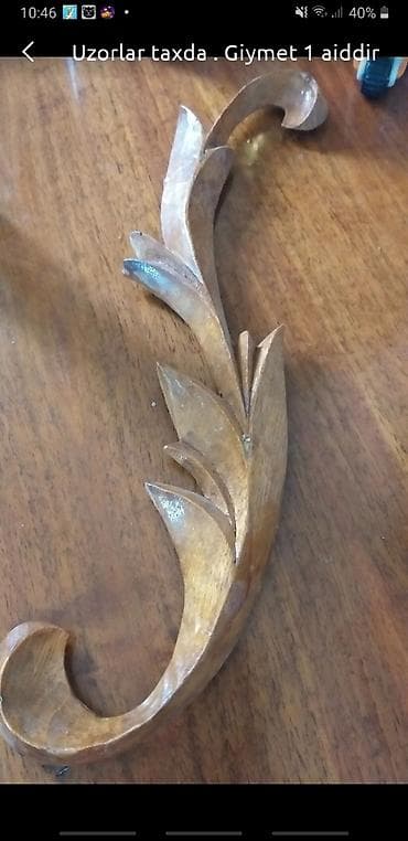 Qedimi taxta uzorlar mebel ucun biri 5azn