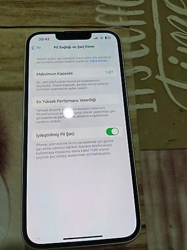 4k: IPhone 13, 128 GB, Gümüşü, Face ID — 1