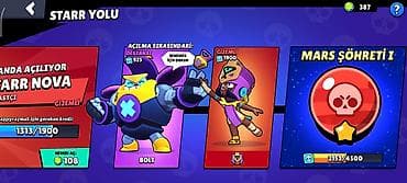 xonca satisi: Brawl Stars hesabı - Kupa yolu: 64,161 - Prestij: 42 - Döyüşçülər — 3