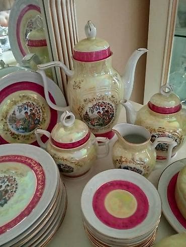 süd çəni: Çay dəsti, Farfor, 12 nəfərlik, Almaniya — 4