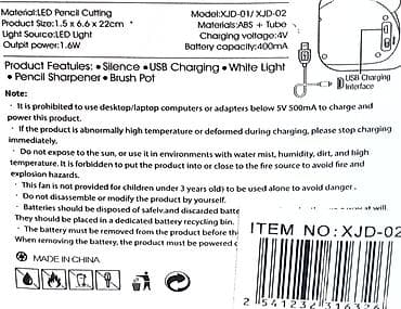 qelem: LED işıqlı elektrikli karandaş yonan + qələmqabı - Model: XJD-02 — 2