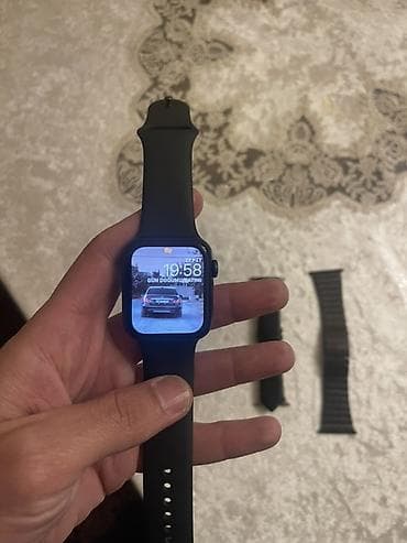 apple watch 4 44: Smart saat, Apple, Sensor ekran, rəng - Qara — 2