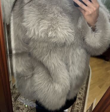 cool geyimler: Kürk, Zara, M, rəng - Boz — 3