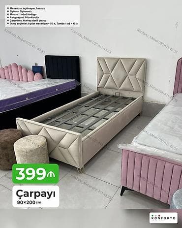 intex matras: Məhsul: Çarpayı Ölçü: 90 x 200 sm Xüsusiyyətlər: - Mexanizm — 1