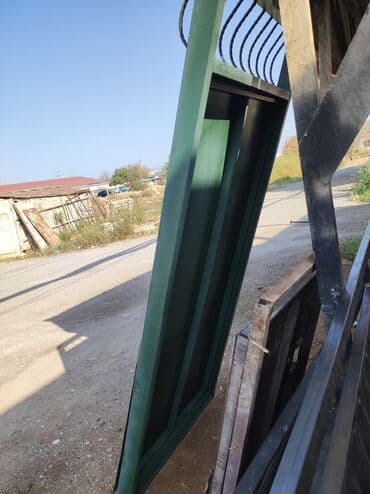 son zəng dəstləri: Dəmir Həyət darvazası, Yana açılan, Mexaniki, Şəbəkə ilə, rəng - Yaşıl — 2