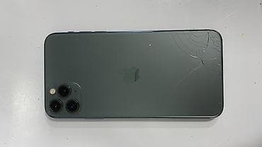 IPhone 11 Pro Max, Matte Midnight Green, Qırıq lalafo.az -da IPhone 11 Pro Max, Matte Midnight Green, Qırıq