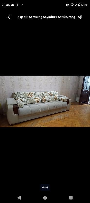 2 qapılı Samsung Soyuducu Satılır, rəng - Ağ, Təkərli — 2