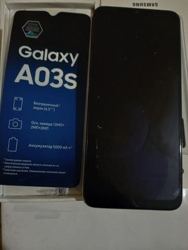 Samsung Galaxy A03s, 64 GB, rəng - Qara, İki sim kartlı