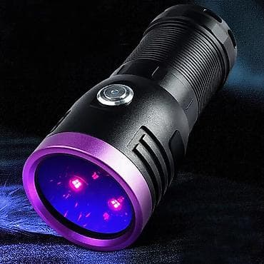 UV fənər – güclü bənövşəyi işıq mənbəyi Masin alvercilerinin ve