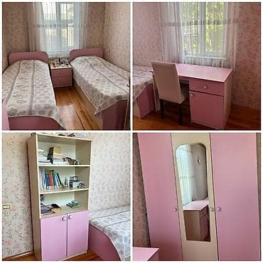 matras satilir: Mebel dəsti Yataq dasti satilir 450 manat.Çarpayllar bazali — 1