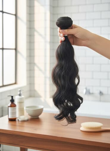 keune saç boyası qiyməti: Təbii uşağ saçı – tünd qəhvəyi/qaraya yaxın rəng - Forması: dalğalı — 1