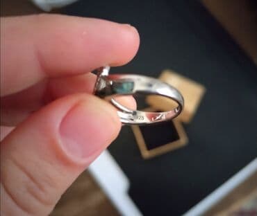 tek qaş üzüklər: Üzük, Gümüş — 3