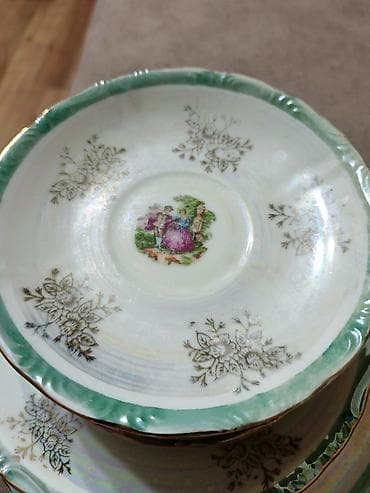 farfor serviz: Eagle (Made in Japan) markalı antik farfor boşqab dəsti - Mənşə — 4