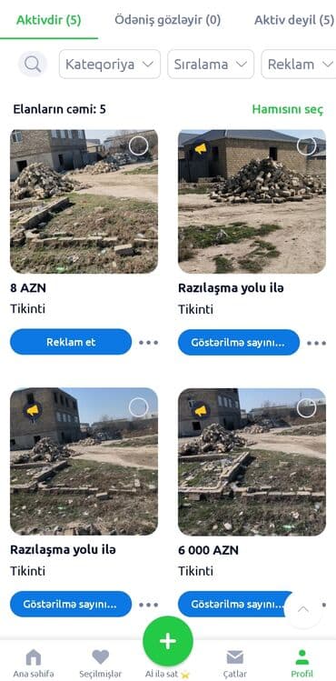 Sumqayıt şeher xəzər bağları 1,5 sot torpağ satılır. asfalt yola — 1