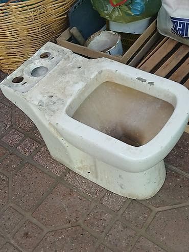 ucuz unitaz: Keramik tualet qabı (kompakt tip, döşəməüstü) satilir. Tikinti uçun — 2