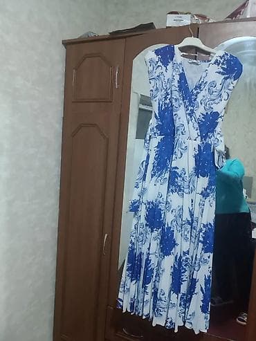 desd paltarlar: Zərif qadın geyimləri dəsti – 1 ədəd don 1) Mavi plisəli uzun don - — 2