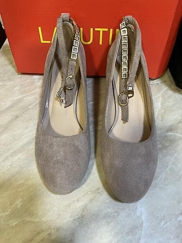 yay ucun qadın ketləri: Tuflilər, Ölçü: 38, rəng - Bej, Yeni — 2
