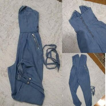 ağ qadın çimərlik geyimləri: Yüngül cins materialdan hazırlanmış, kəmər və fermuar detalları olan — 1