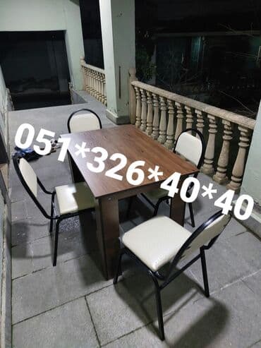 Masa ve oturacaq destleri Istediyiniz stulu istediyiniz olcude