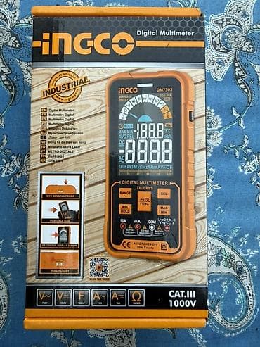 drel ingco: INGCO DM7505 Digital Multimetr Tamamilə yenidir, istifadə olunmayıb — 8