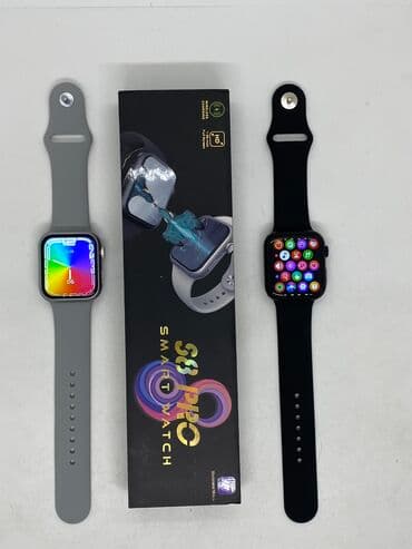 ct8 max smart watch: Yeni, Smart saat, rəng - Qara — 1
