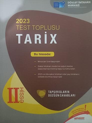 array informatika pdf 2025: Tarix test toplusu 2 ci hissə — 1