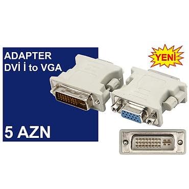 modem usb: DVİ Adapterlər/Konverterlər (Çeviricilər) ⭐DVİ İ (24+5) to VGA – 5 AZN — 6