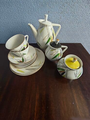 чайный сервиз барановка ссср: Çay dəsti, rəng - Ağ, Farfor, SSRİ — 5