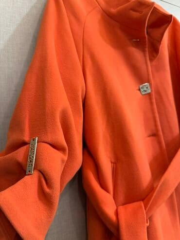 qadınlar üçün təbii dublyonkalar: Palto, L, rəng - Narıncı — 2