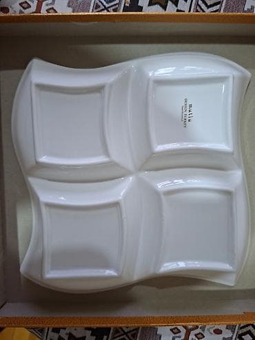 turk samovari: Yeni farfor menajnitsa (bölməli boşqab) Mutlu (Türkiyə) Türkiyənin — 4