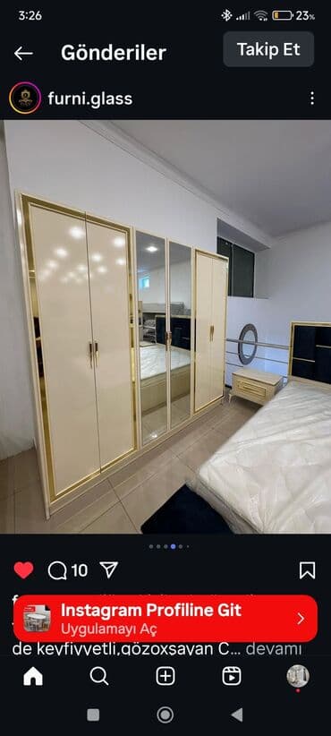 угловой шифоньер в спальню: Новый, Распашной, 2 двери Прямой шкаф, Гардеробный шкаф, Азербайджан — 16