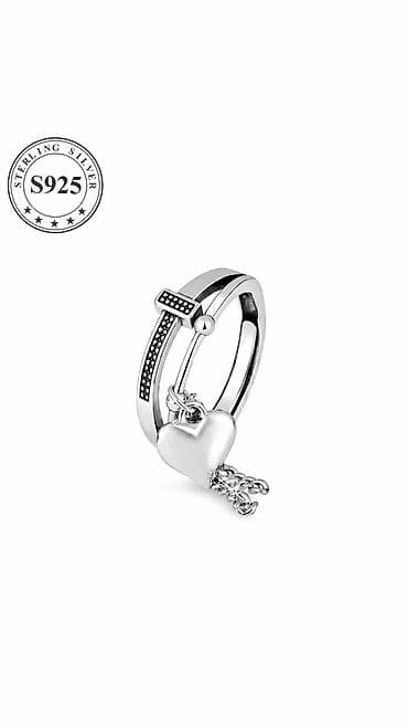 Aksesuarlar: 925 ayar sterling gümüş üzük - Material: Gümüş - Parıltılı, hamar — 3