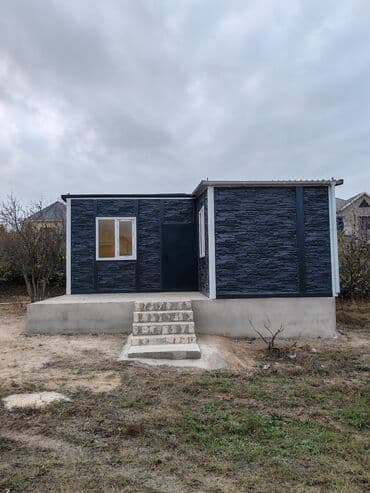Modul tipli kiçik ev – hazır quraşdırılmış - Xarici görünüş: qrafit — 2