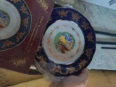 dikt ölçüləri: Nahar dəsti, rəng - Qızılı, Keramika — 2