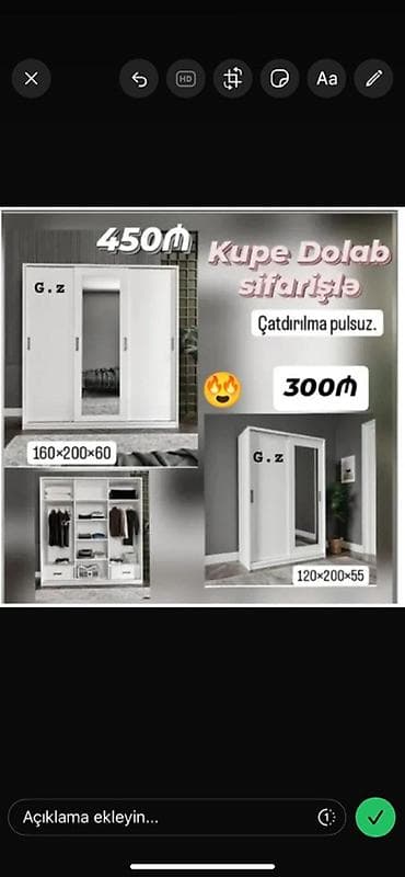 paltar suşilkası: Düz dolab, Yataq otağı üçün, Paltar üçün, Kupe, Korpuslu, 3 qapılı — 1