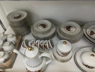 Nahar dəsti, rəng - Ağ, Farfor