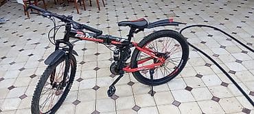 gence velosiped satisi: BMX GTM qatlanan dağ velosipedi - Rəng: qara/qırmızı - Qatlanan — 1