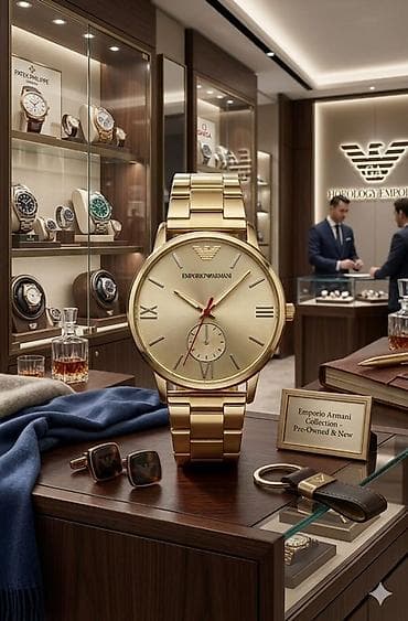 Smart qolbaqlar: Qol saatı, Emporio Armani, rəng - Qızılı — 1