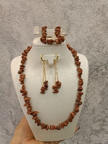 Eynəklər: Təbii daşlardan hazırlanmış zərgərlik dəstləri - Tərkib: müxtəlif — 7