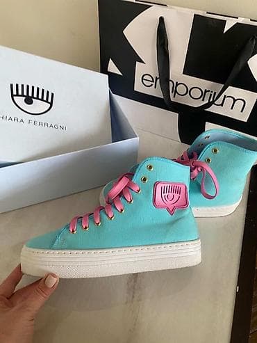 кросовки: Orginal yeni kimi Chiara Ferragni yüksək boğazlı krossovkalar - — 2