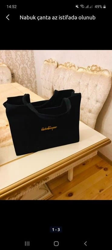Nabuk çanta yaxşı vəziyyətdədir