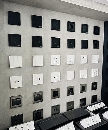 Müxtəlif model və komplektasiyalarda elektrik açarları və rozetkalar — 5