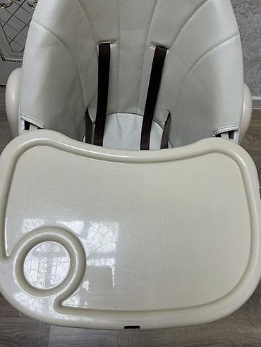 Детский мир: Uşaq yemək stulu Rəng: krem və qəhvəyi tonlar Təkli, möhkəm metal — 3