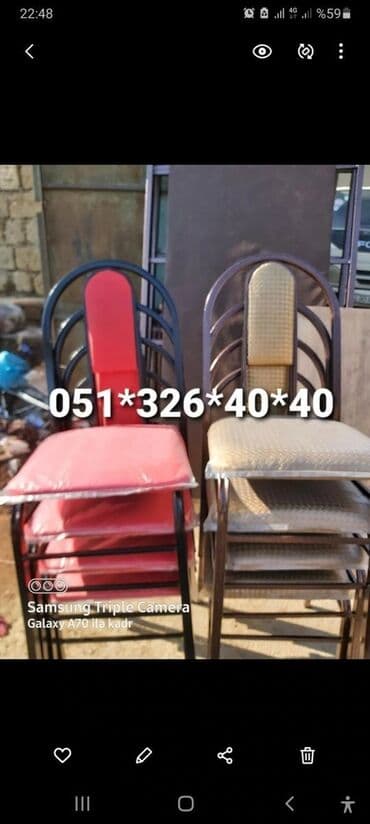 oturacaglar: Stul stol 13 azn 20 azn dek Istediyiniz Rengde Kojadan ve Parcadan — 7