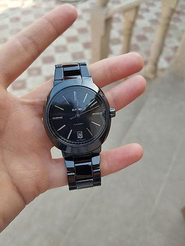 RADO kişi qol saatı – klassik minimalist dizayn - Rəng: tam qara
