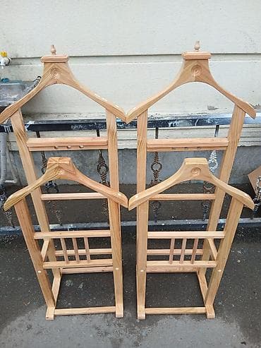 Digər biznes avadanlığı: Taxta geyim valetləri (stand) - Material: təbii ağac (yüngül və — 2