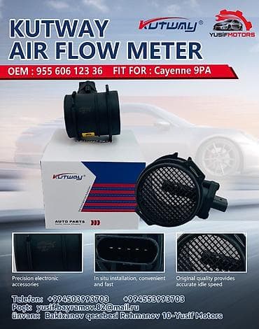 hava daciki: KUTWAY Air Flow Meter (Hava Axını Ölçən) Uyğunluq: - Porsche Cayenne — 2